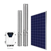 Pompa Sumur Dalam Lubang Bor Stainless Solar DSP & MPPT 3 Inch